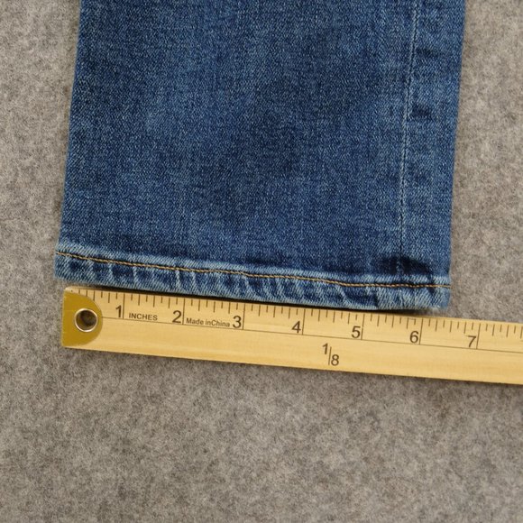 Flint and Tinder Jeans Mens 33 Blue Slim Tapered Mid Rise Medium Zip Fly - Picture 16 of 16